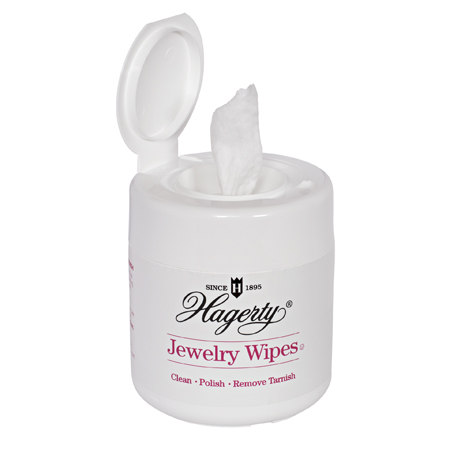 Hagerty Jewelry Wipes: Wet, disposable wipes make silver, gold, platinum, diamonds, etc. shine!